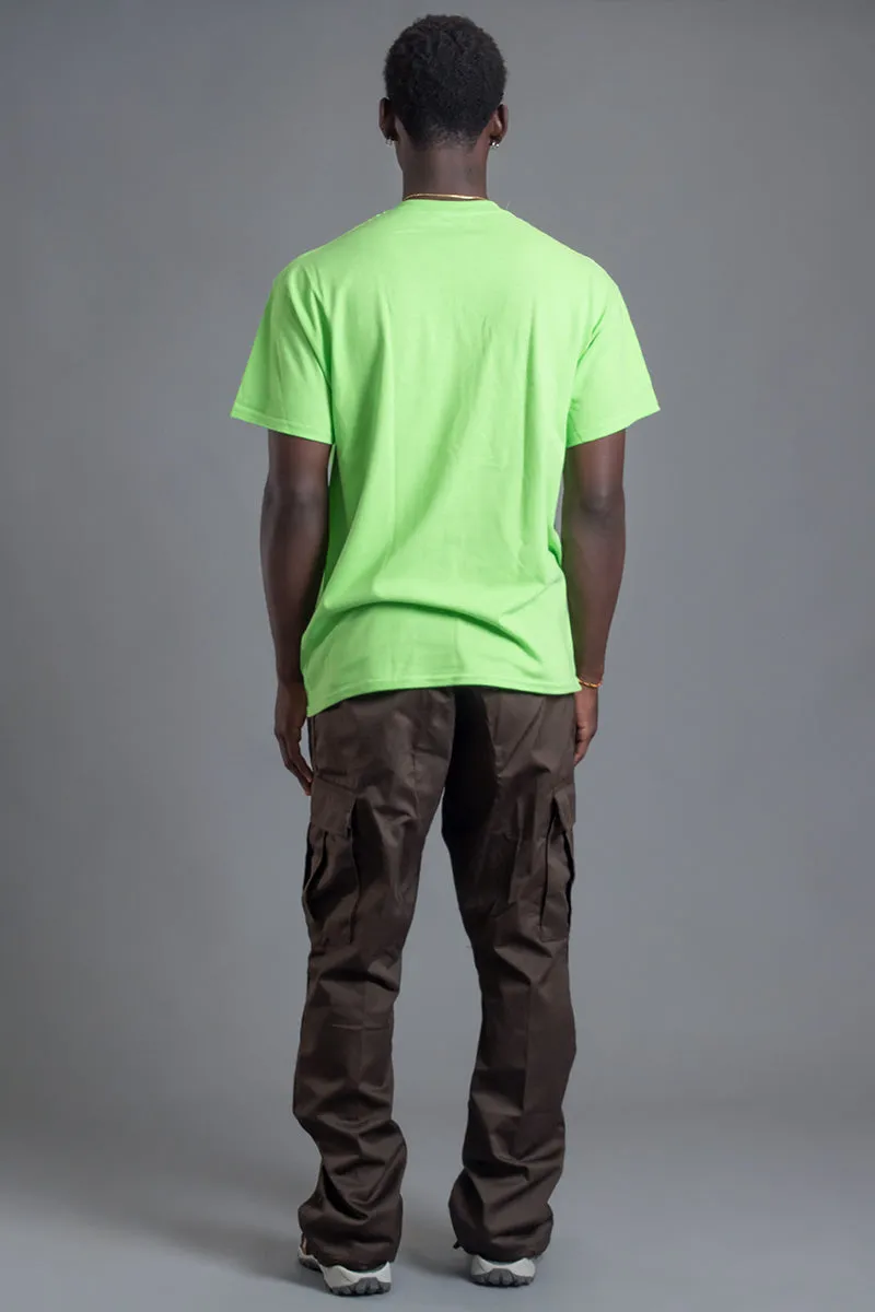 GUYS NEON GREEN TEAM NAIJA TEE