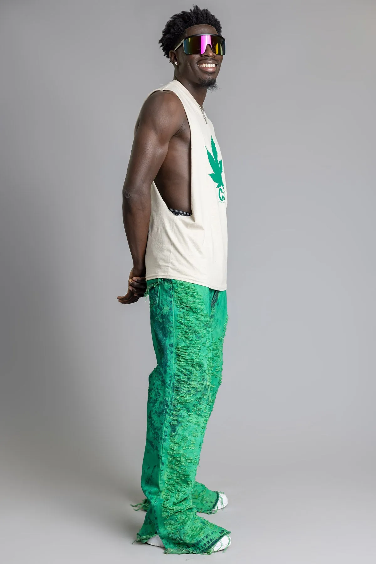GUYS SAND N GREEN CNT GANJA TANK