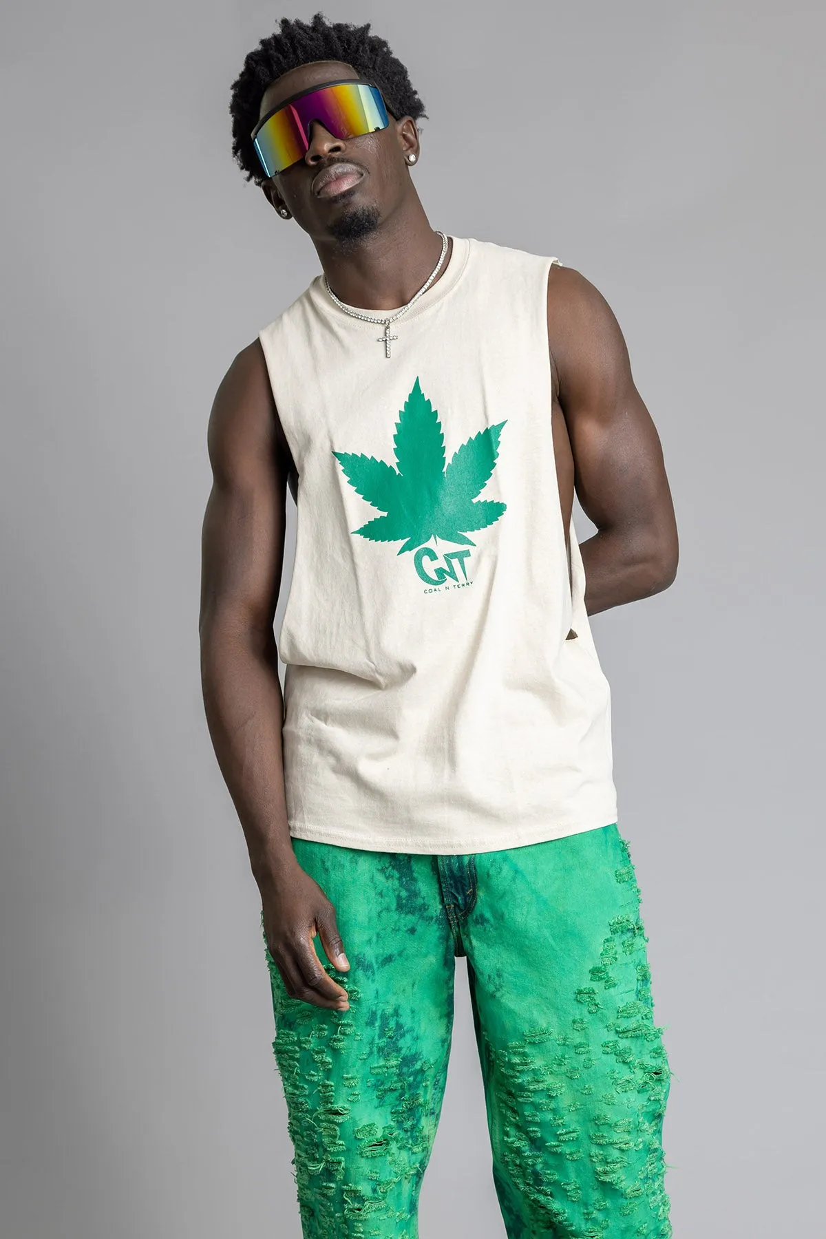 GUYS SAND N GREEN CNT GANJA TANK