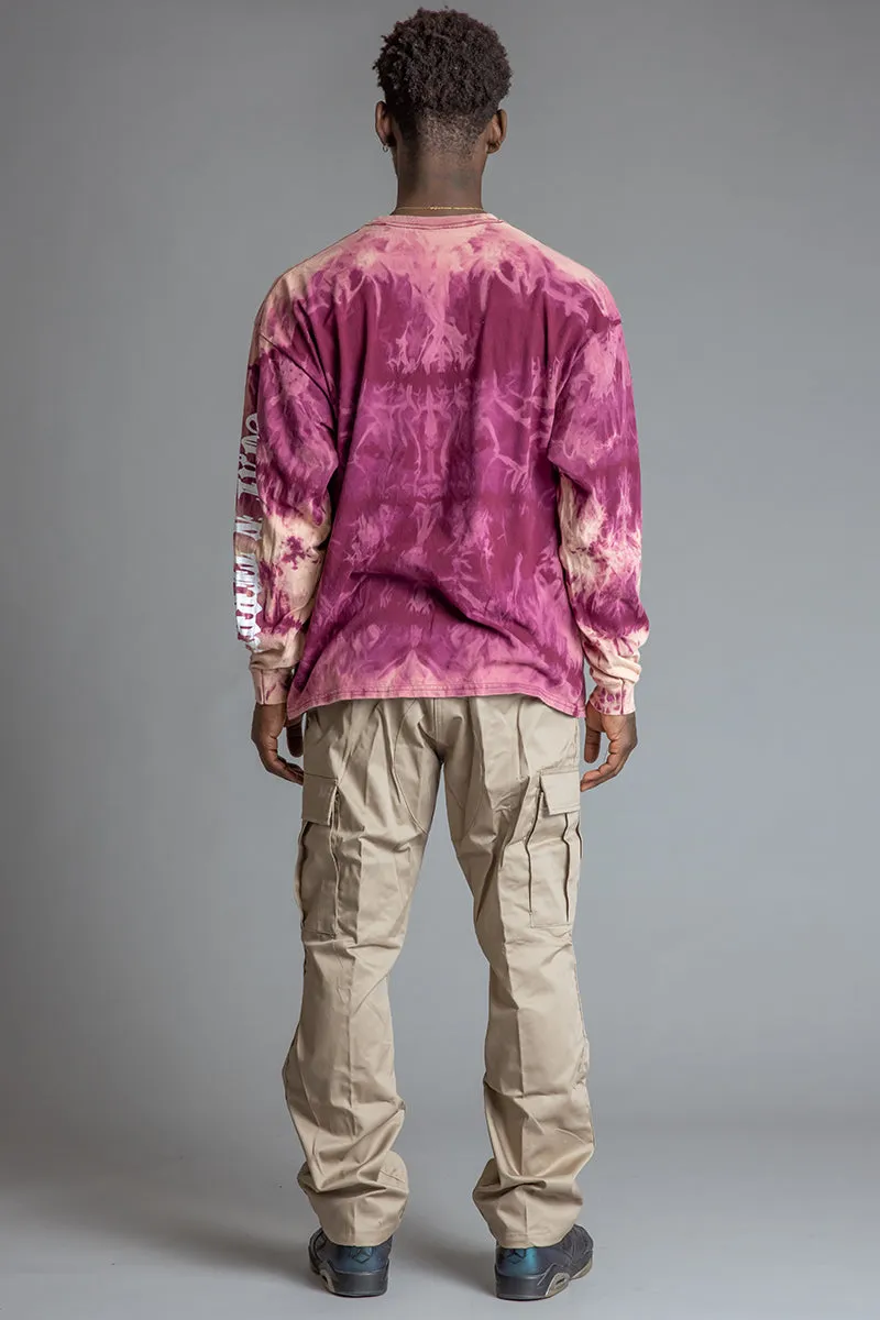 GUYS SMEARED DYE N WHITE TRAP TEE