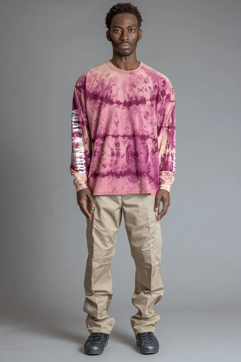 GUYS SMEARED DYE N WHITE TRAP TEE