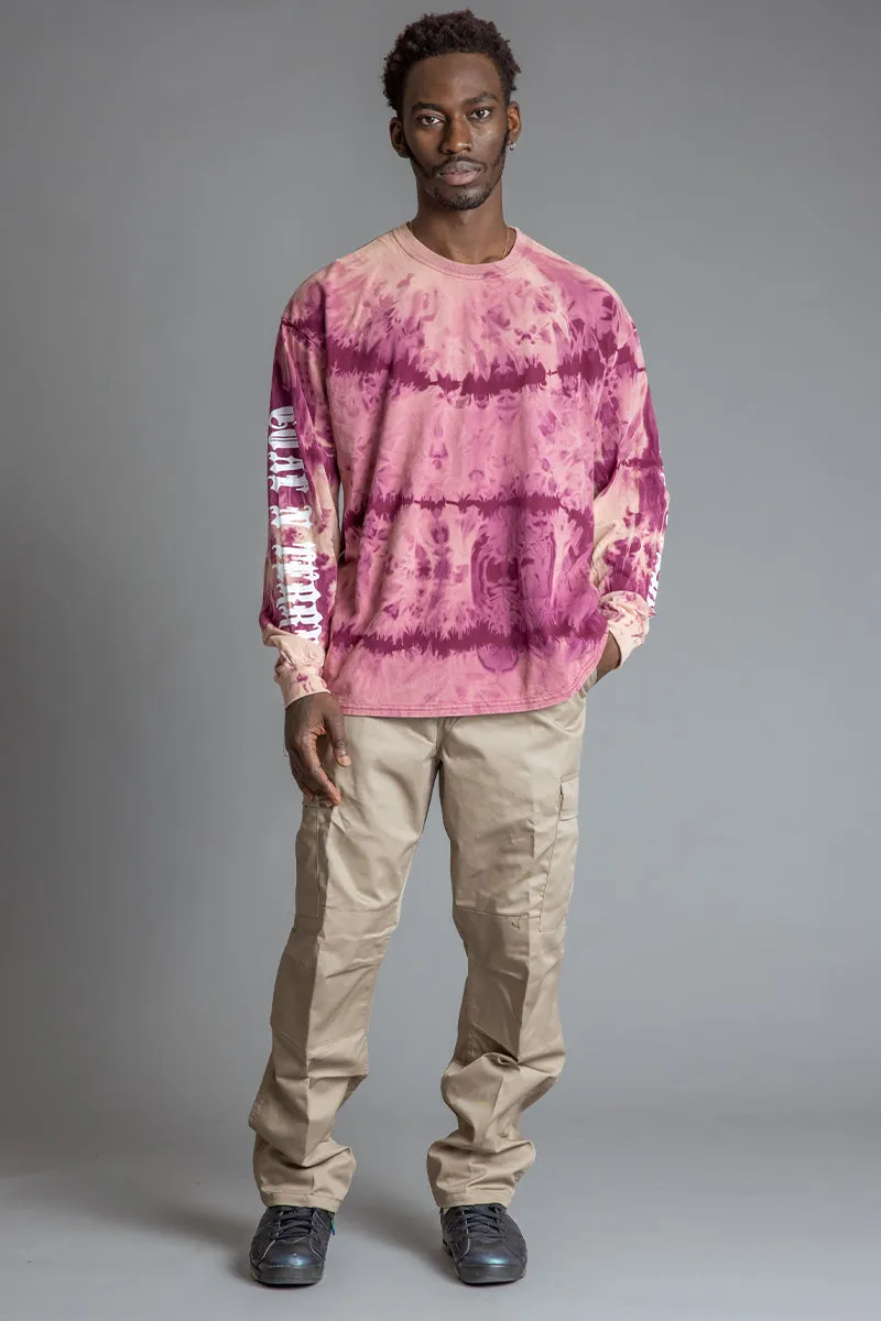 GUYS SMEARED DYE N WHITE TRAP TEE