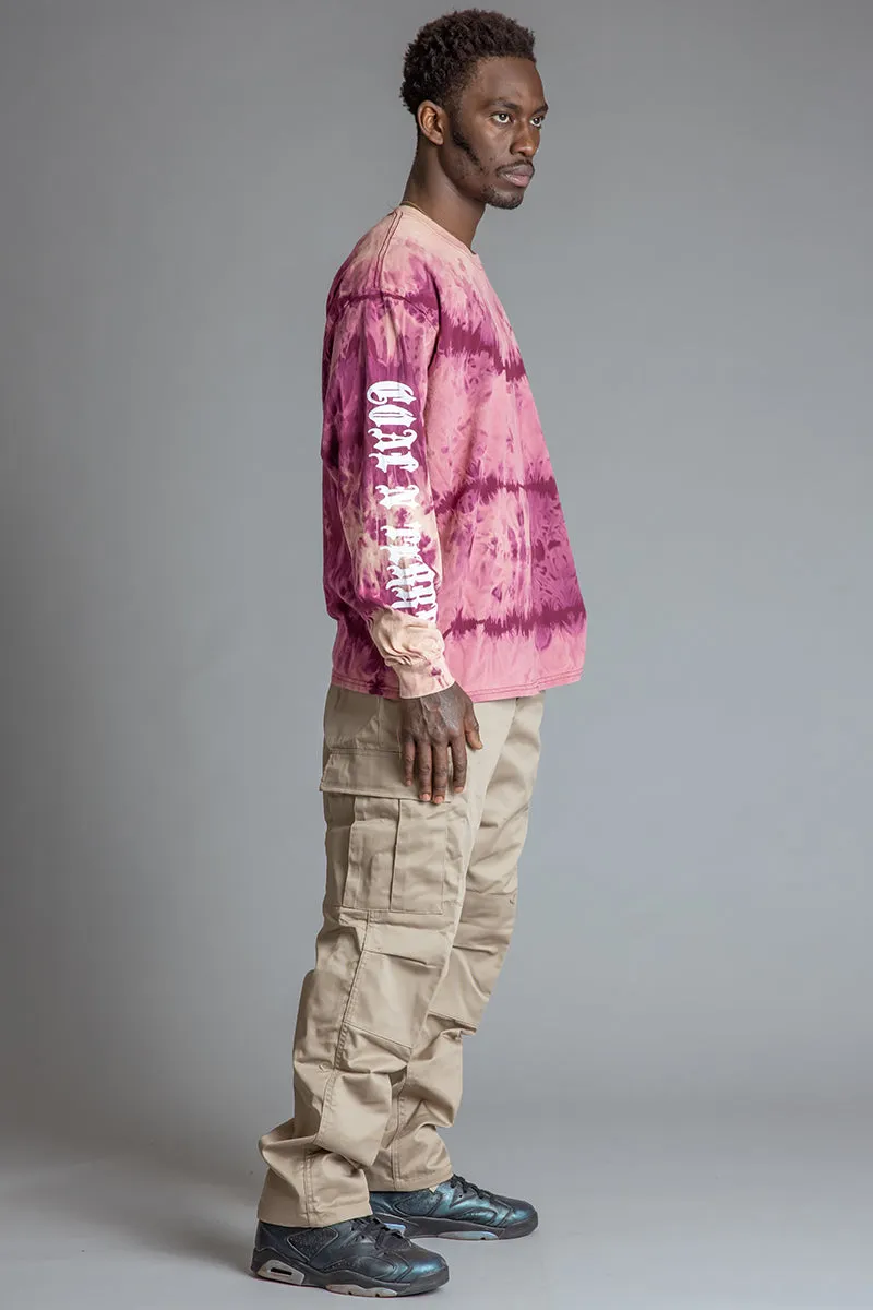GUYS SMEARED DYE N WHITE TRAP TEE
