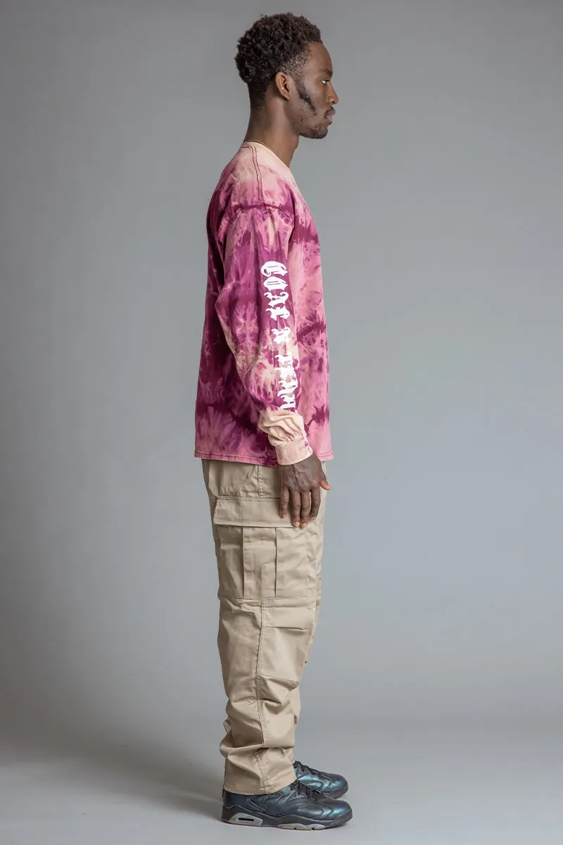 GUYS SMEARED DYE N WHITE TRAP TEE