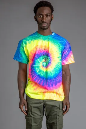 GUYS TIE DYE N BLK BLESS UP TEE