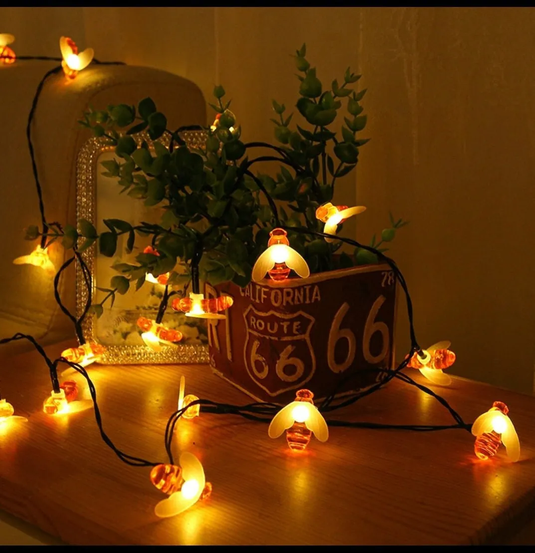 Honey Bee Fairy Light/10/20 Bees Batteries Operated