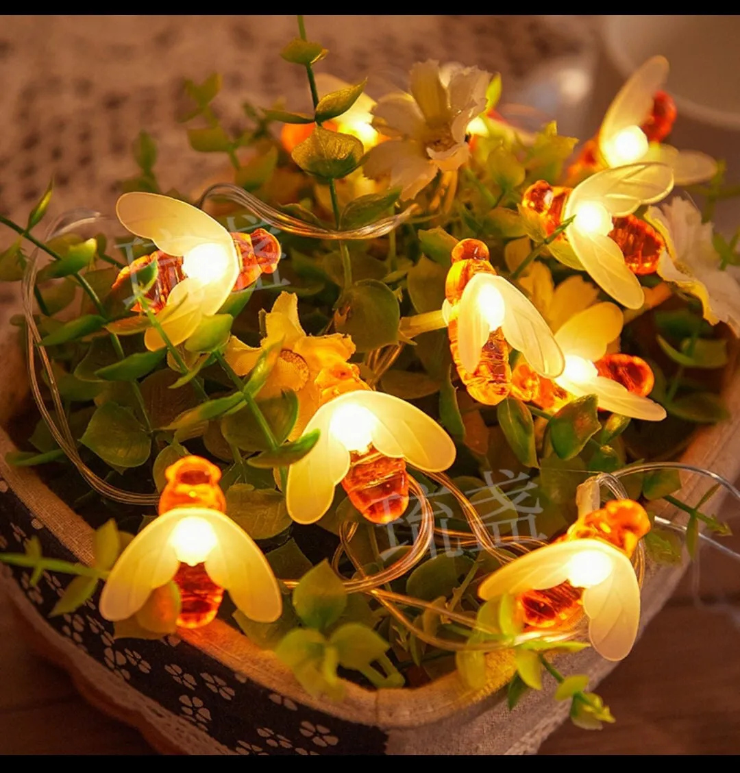 Honey Bee Fairy Light/10/20 Bees Batteries Operated
