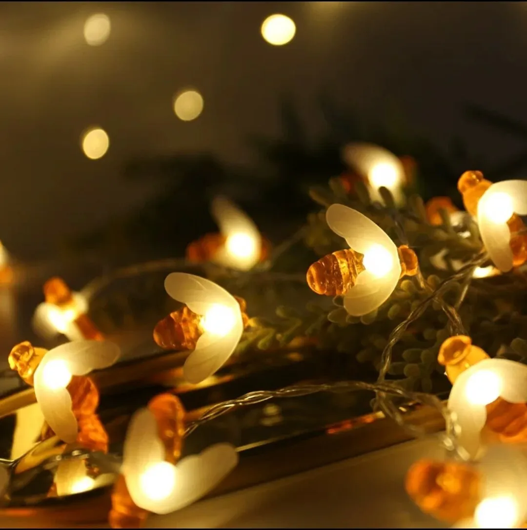 Honey Bee Fairy Light/10/20 Bees Batteries Operated