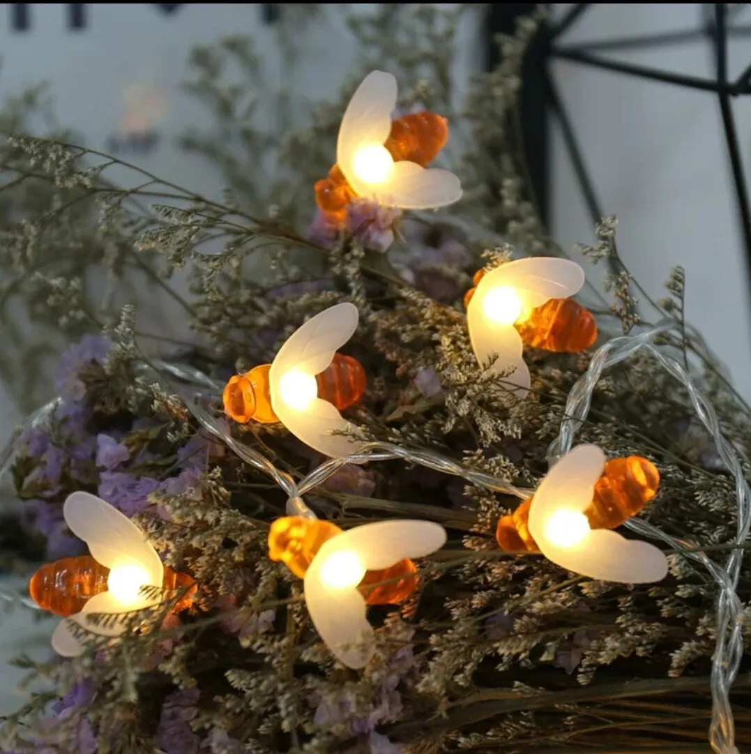 Honey Bee Fairy Light/10/20 Bees Batteries Operated
