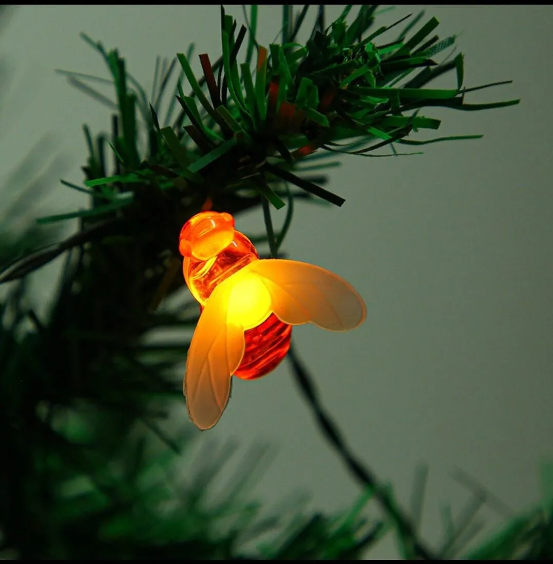 Honey Bee Fairy Light/10/20 Bees Batteries Operated