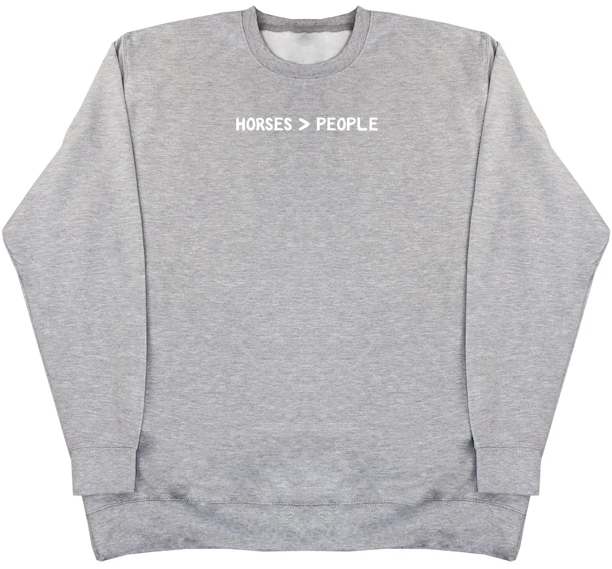 Horses Are Greater Than People - Kids Oversized Comfy Sweater