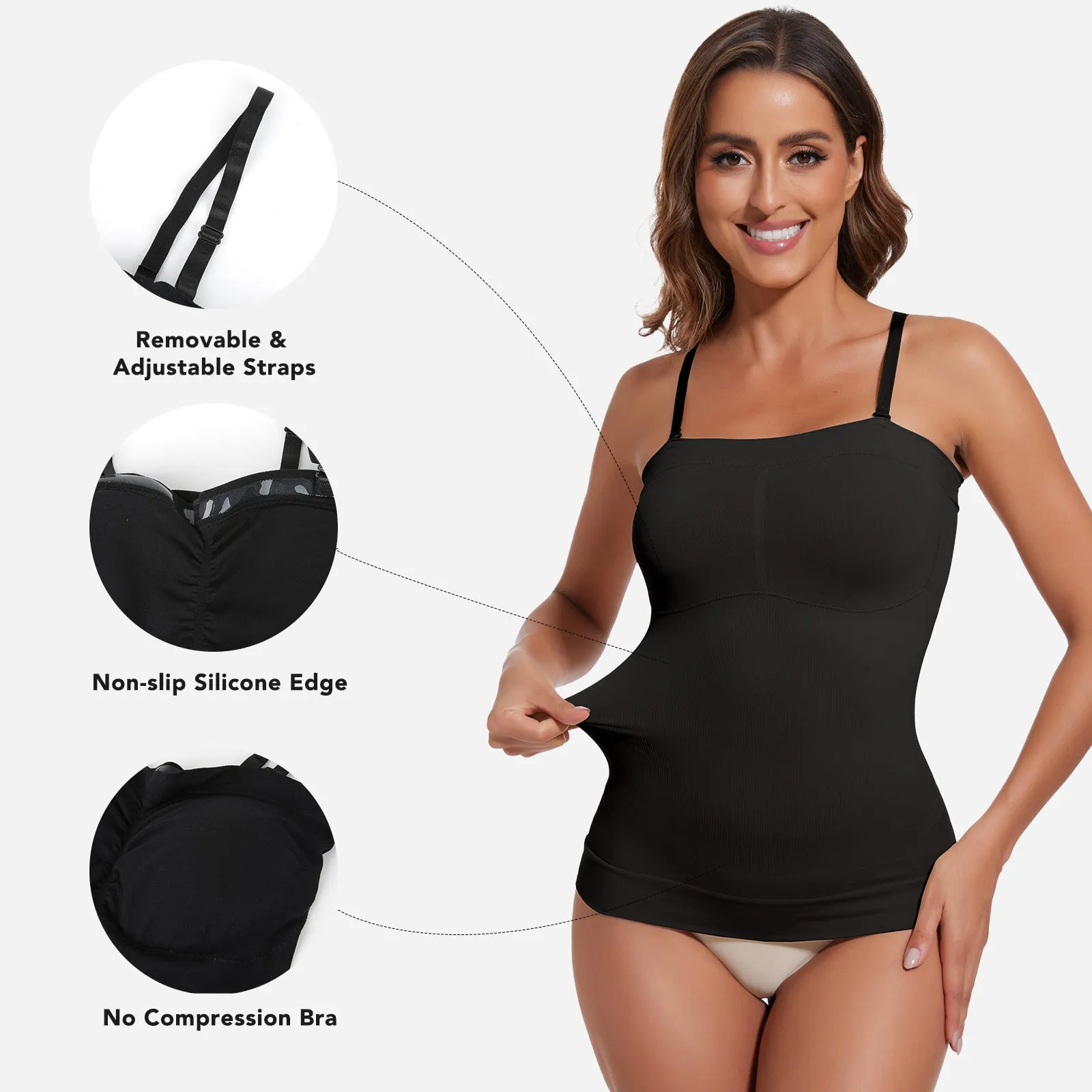 Joyshaper Strapless Shapewear Cami Slimming Tube Top