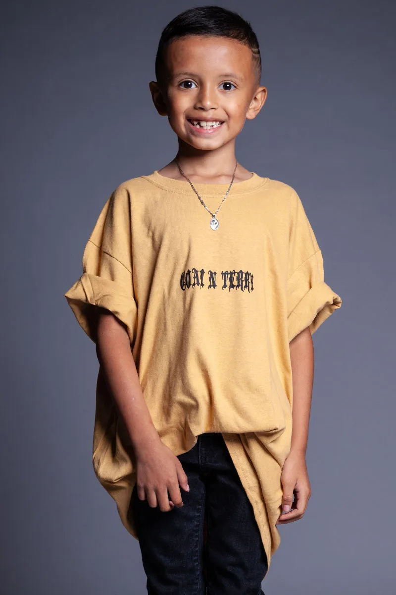KIDS MUSTARD MINI MEDI TEE