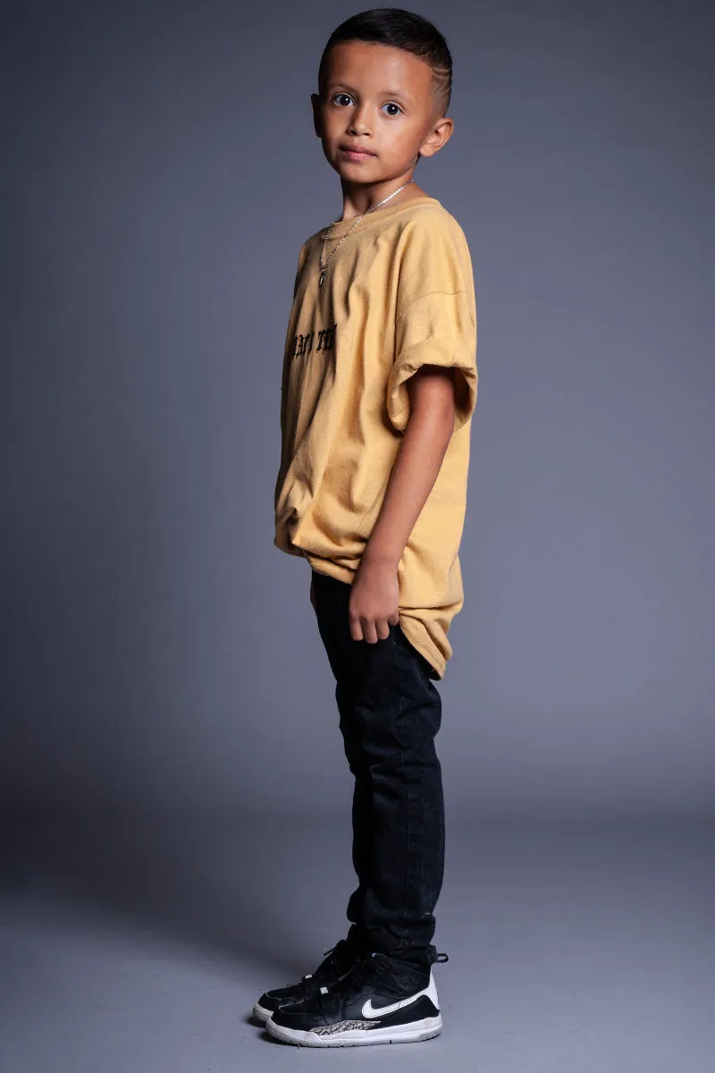 KIDS MUSTARD MINI MEDI TEE