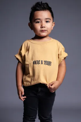 KIDS MUSTARD MINI MEDI TEE
