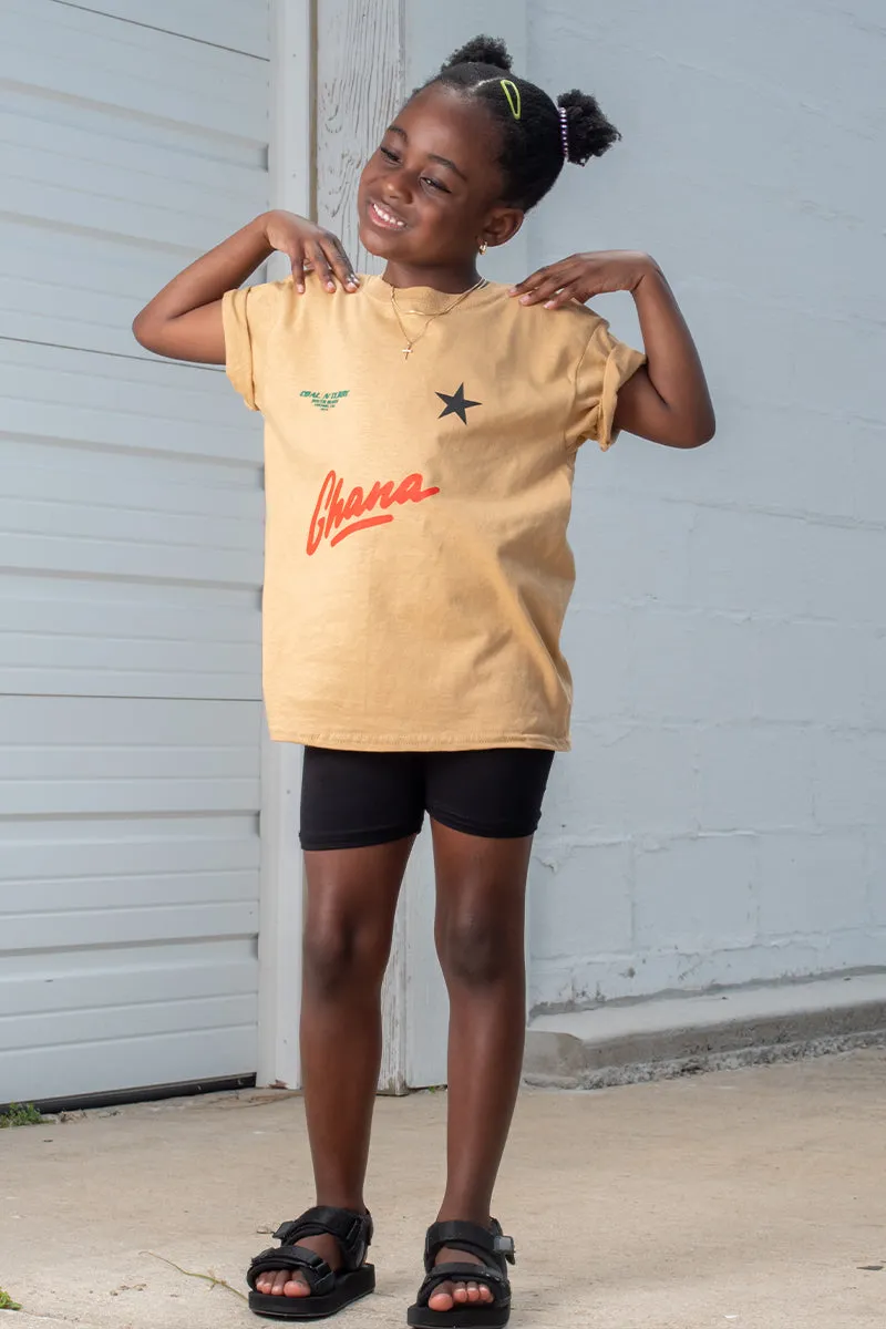 KIDS MUSTARD TEAM GHANA TEE