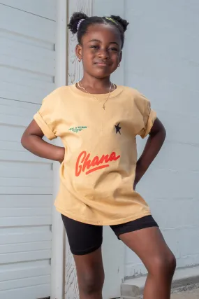 KIDS MUSTARD TEAM GHANA TEE