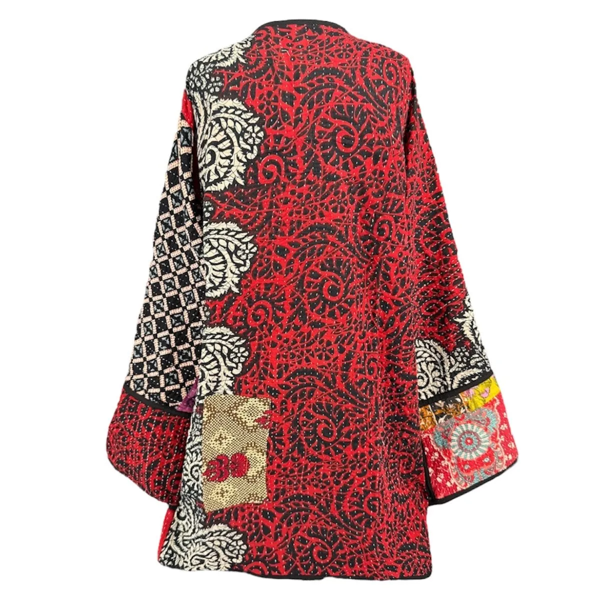 Kovalam Kantha  Cotton Jacket Reversible One of a Kind