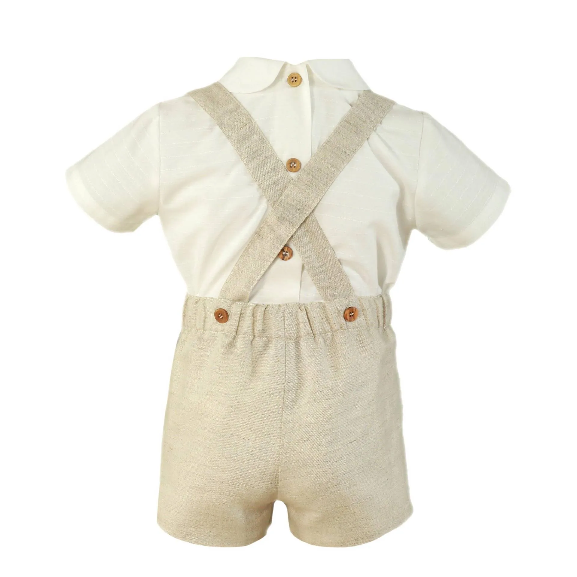 Light Brown Overalls Set
