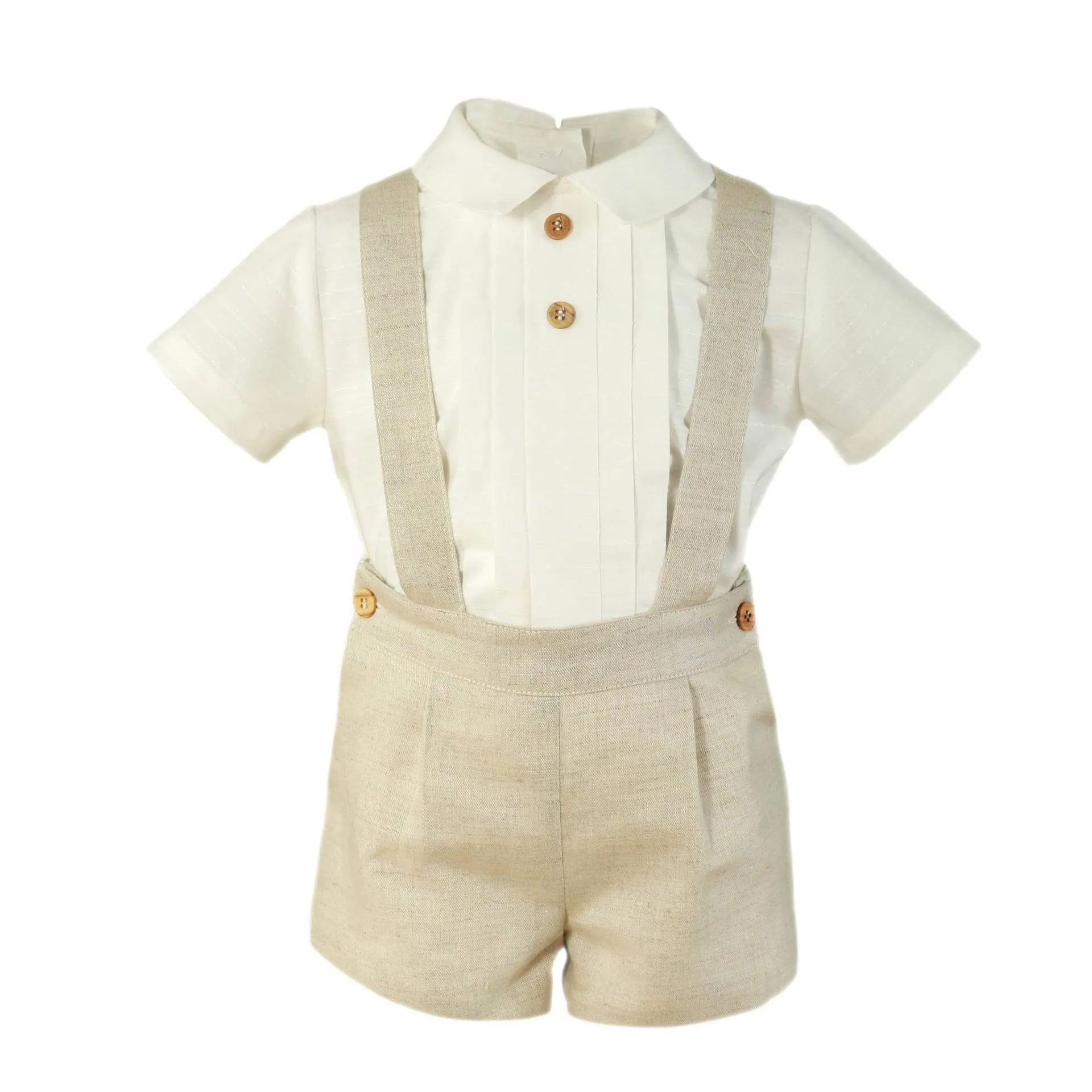 Light Brown Overalls Set