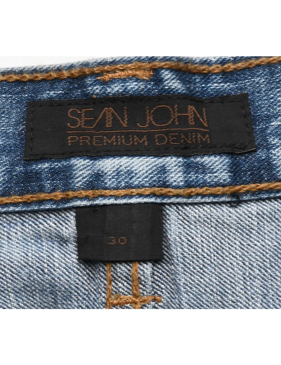 Light Wash Denim Shorts - W29 L14