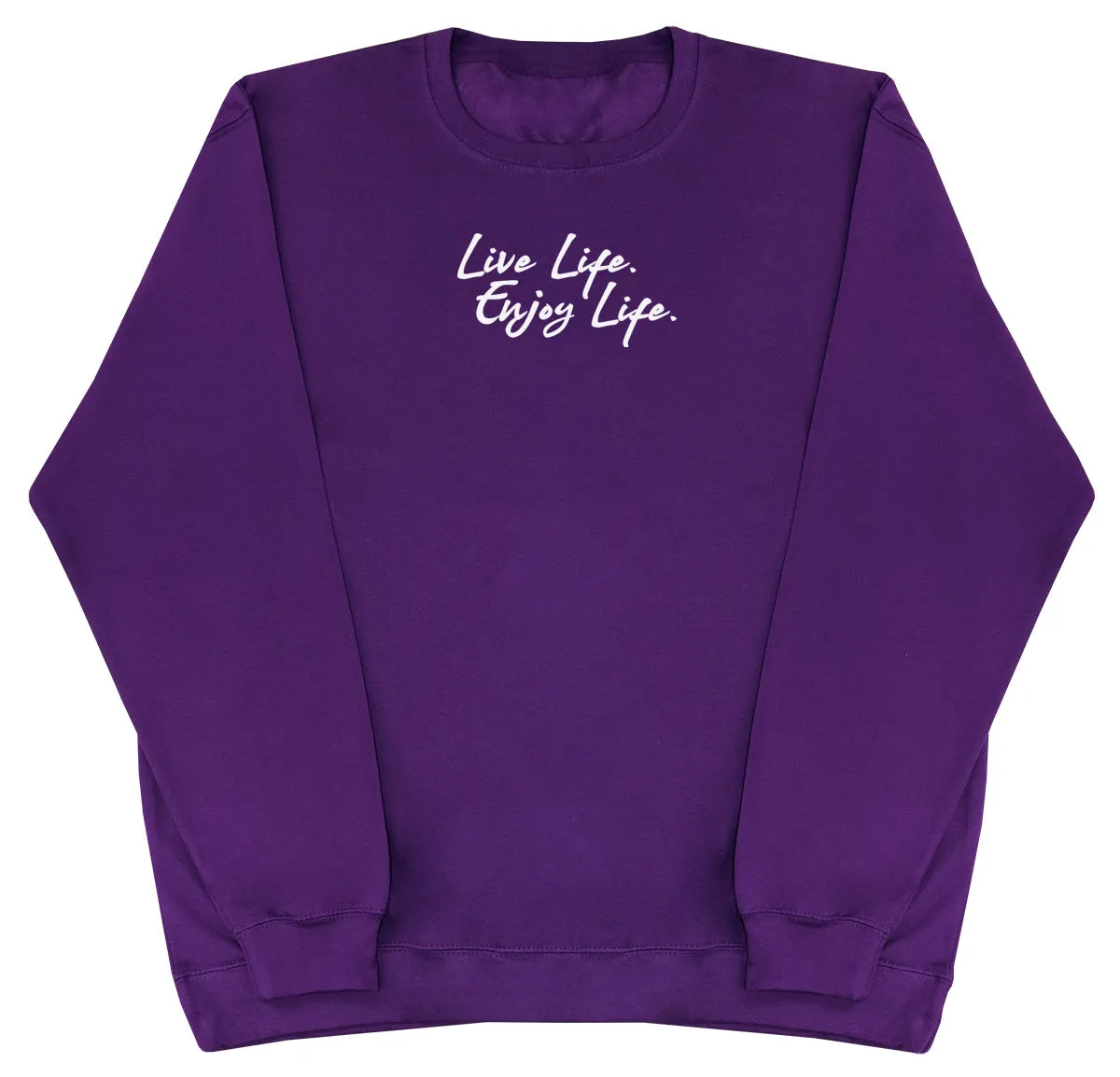 Live Life. Enjoy Life - Kids Oversized Comfy Sweater