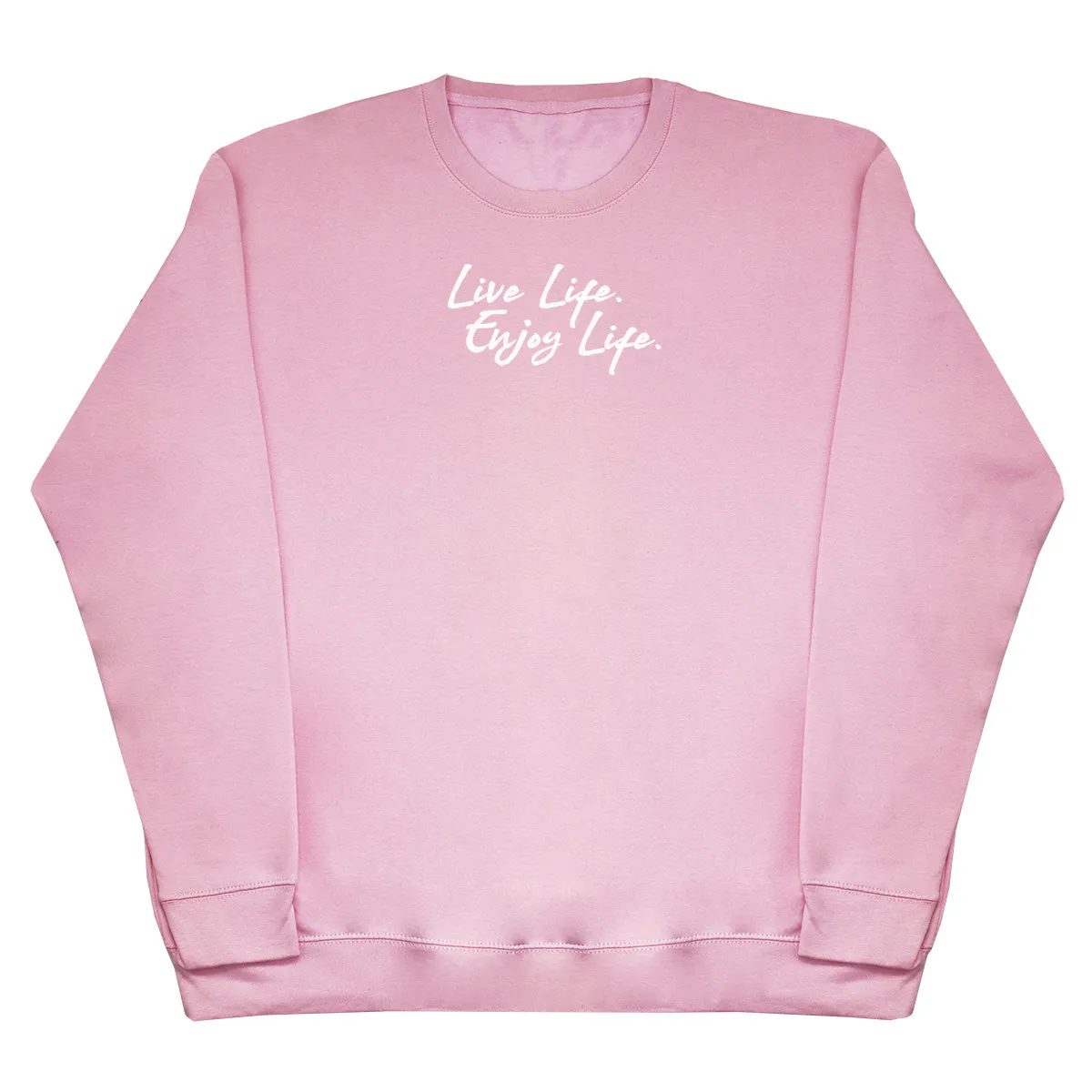 Live Life. Enjoy Life - Kids Oversized Comfy Sweater