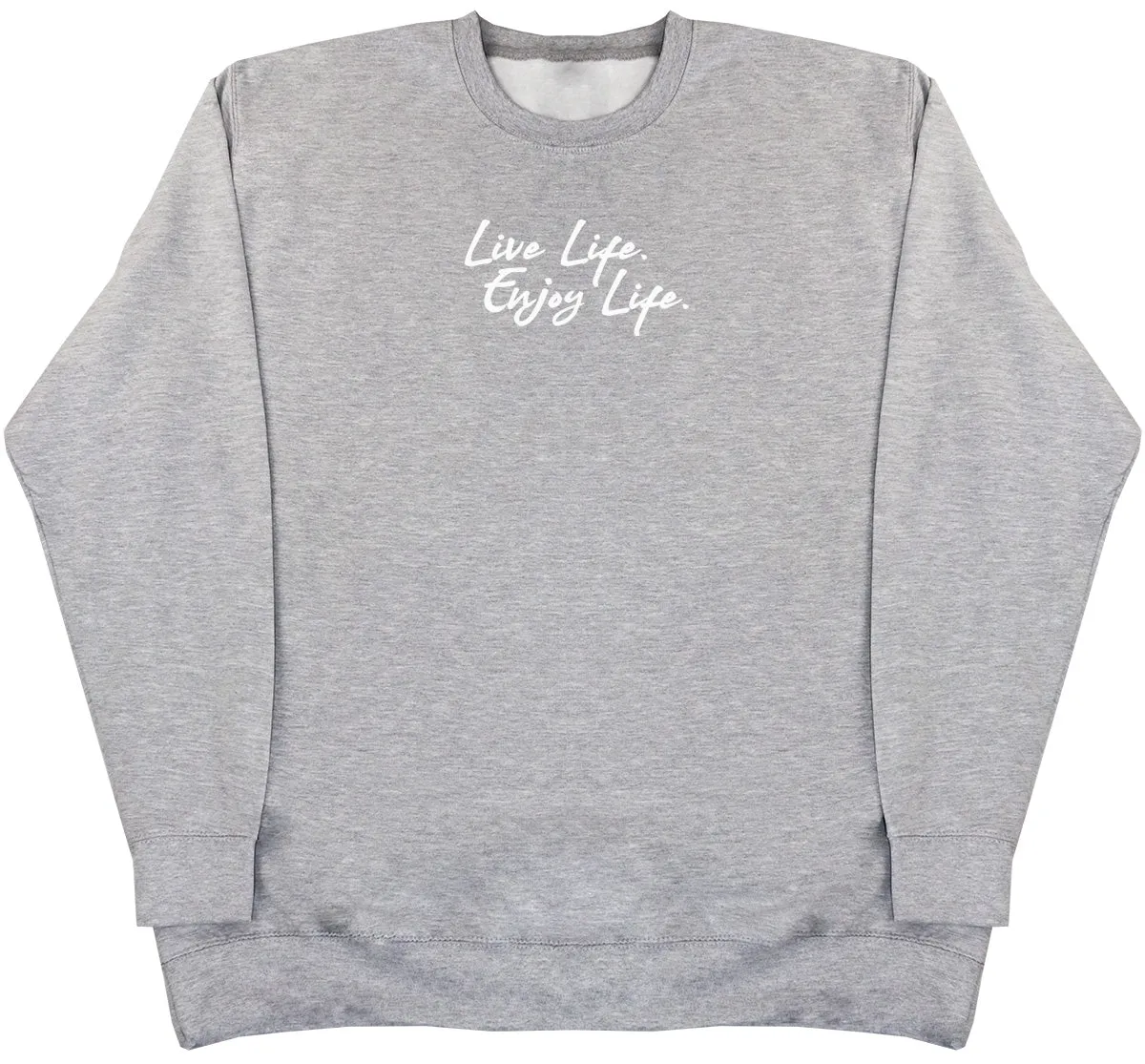 Live Life. Enjoy Life - Kids Oversized Comfy Sweater