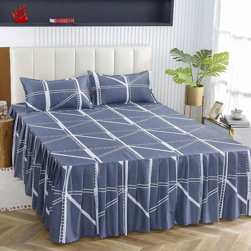 Luxury Wedding Bed Skirt - Plus Size - Classic Aesthetic Home Textile