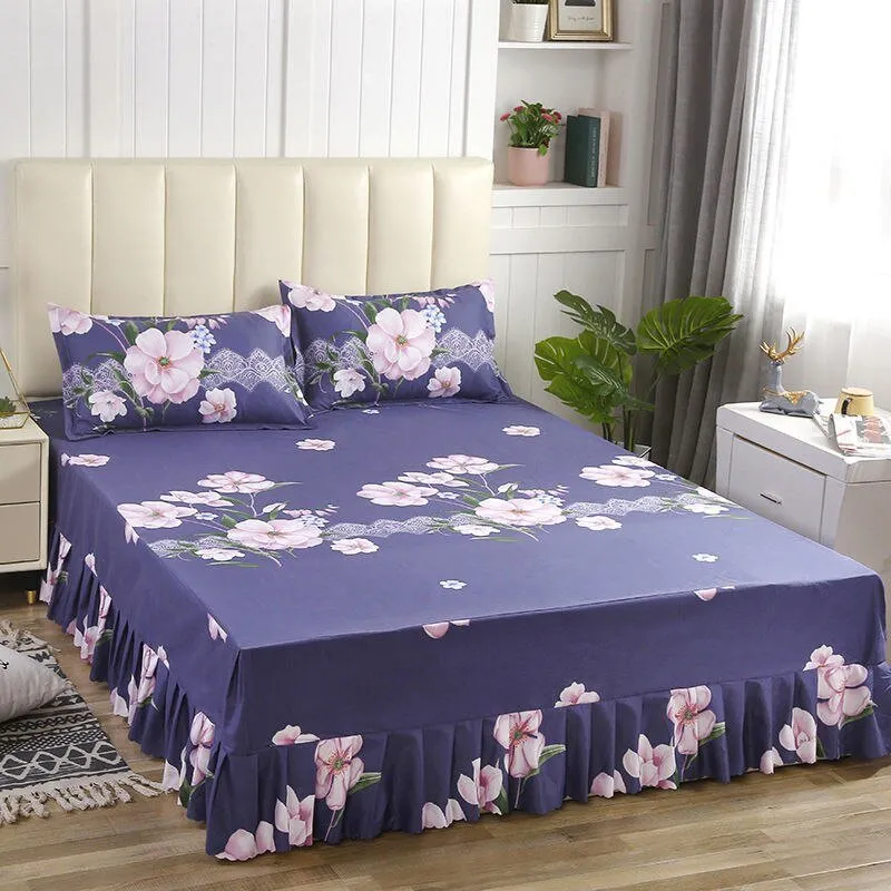 Luxury Wedding Bed Skirt - Plus Size - Classic Aesthetic Home Textile