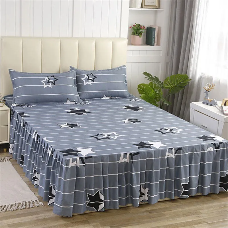 Luxury Wedding Bed Skirt - Plus Size - Classic Aesthetic Home Textile