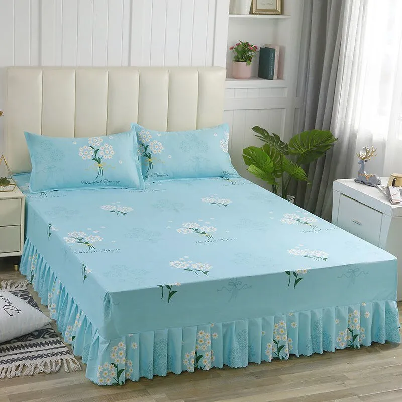 Luxury Wedding Bed Skirt - Plus Size - Classic Aesthetic Home Textile