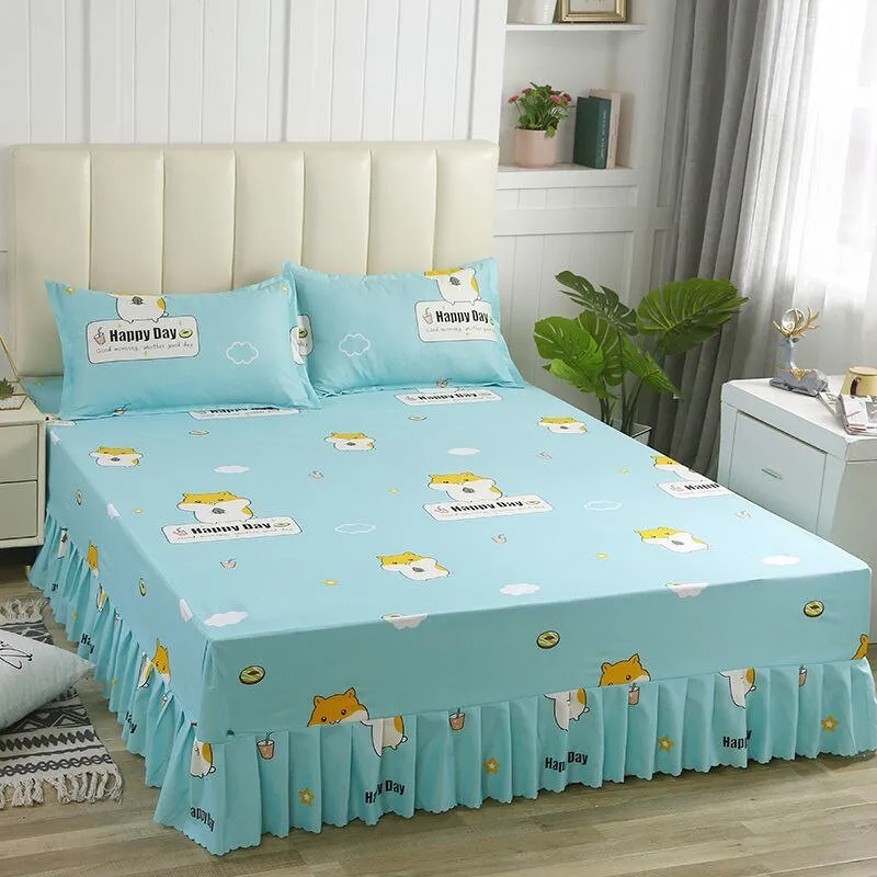 Luxury Wedding Bed Skirt - Plus Size - Classic Aesthetic Home Textile