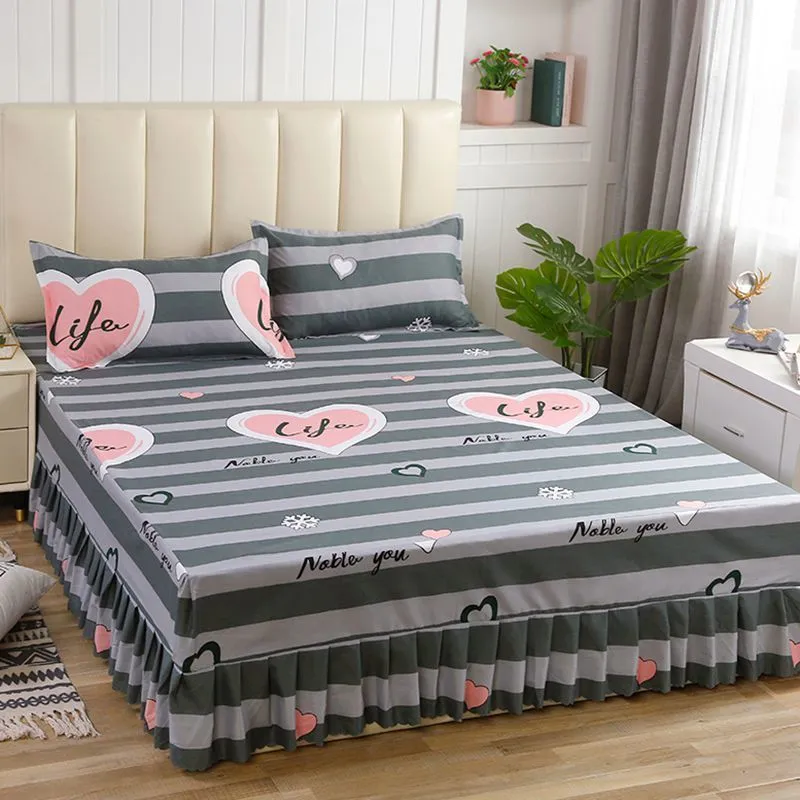 Luxury Wedding Bed Skirt - Plus Size - Classic Aesthetic Home Textile