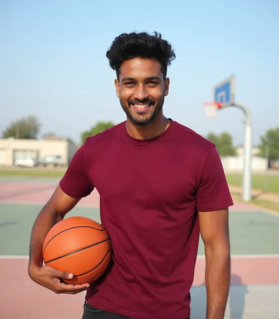 Maroon Oversized T-Shirt