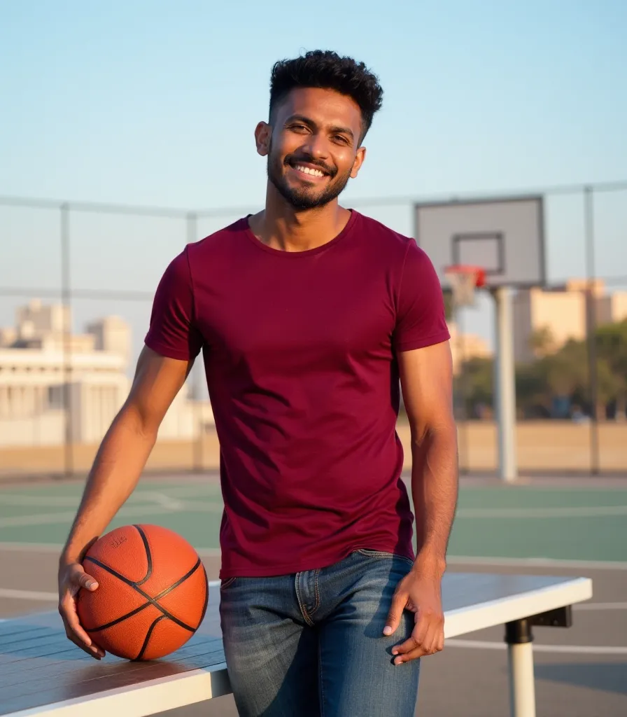 Maroon Oversized T-Shirt