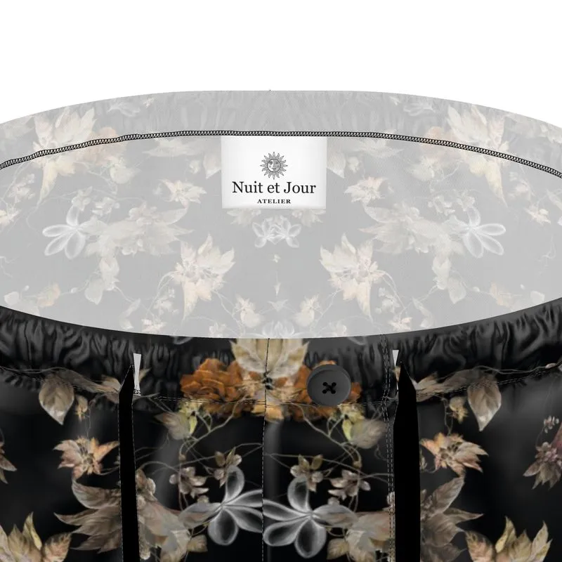 Mens Luxury Pyjama Shorts - Moon Light Botanicals Collection