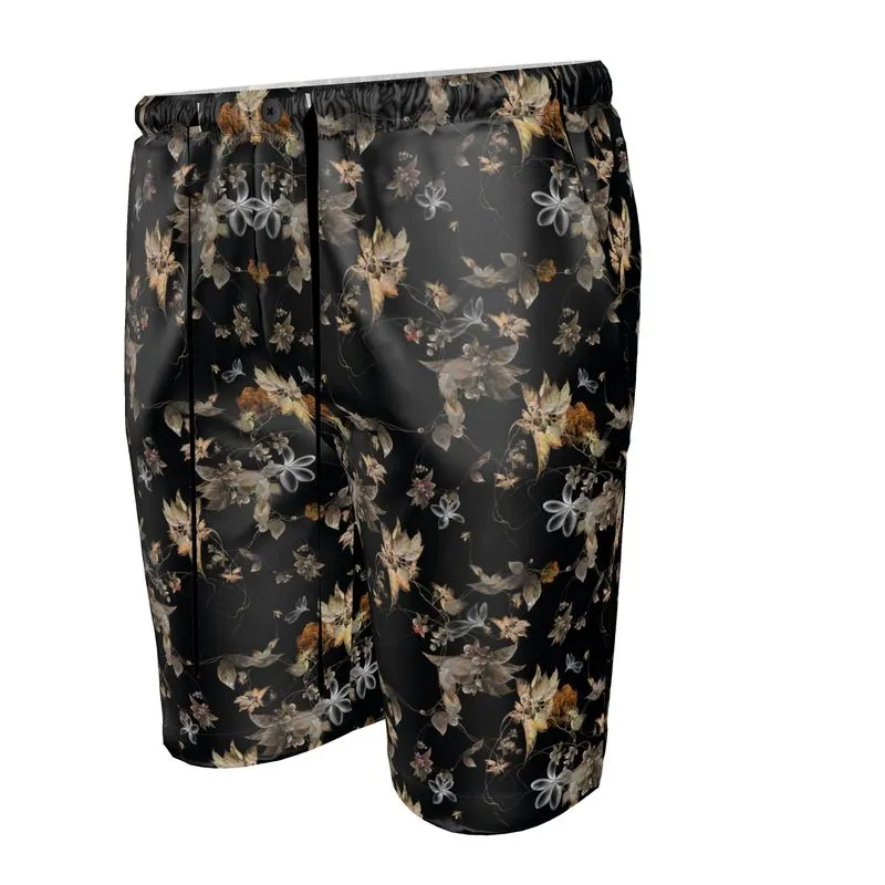 Mens Luxury Pyjama Shorts - Moon Light Botanicals Collection