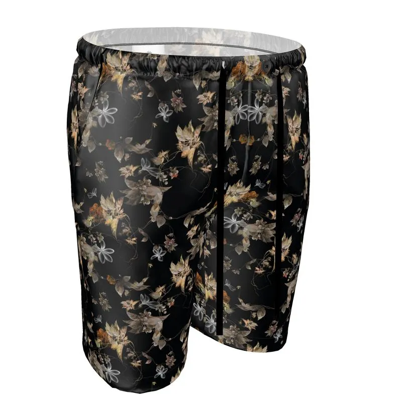 Mens Luxury Pyjama Shorts - Moon Light Botanicals Collection