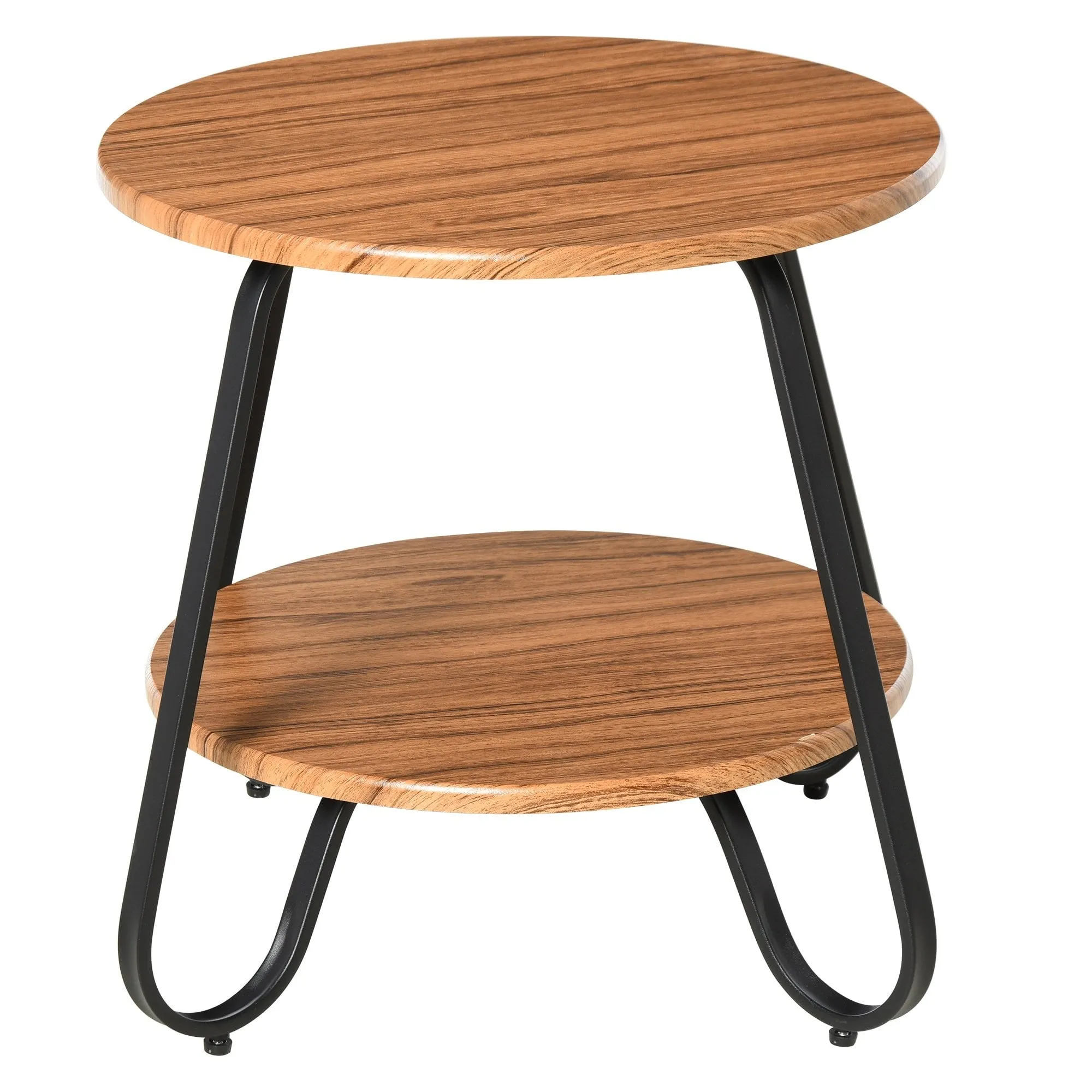 Metal Frame 2-Tier Particle Board Coffee Table