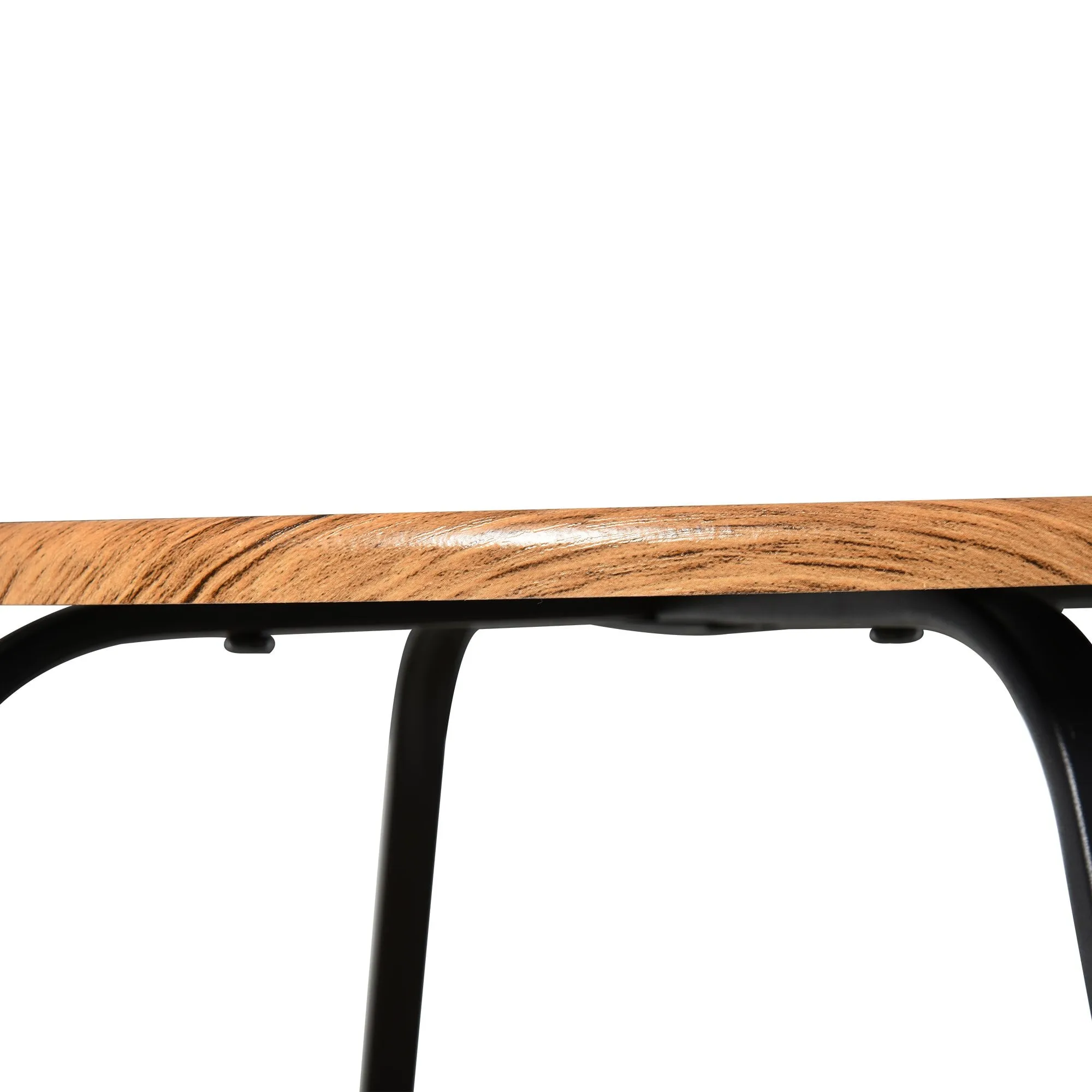 Metal Frame 2-Tier Particle Board Coffee Table