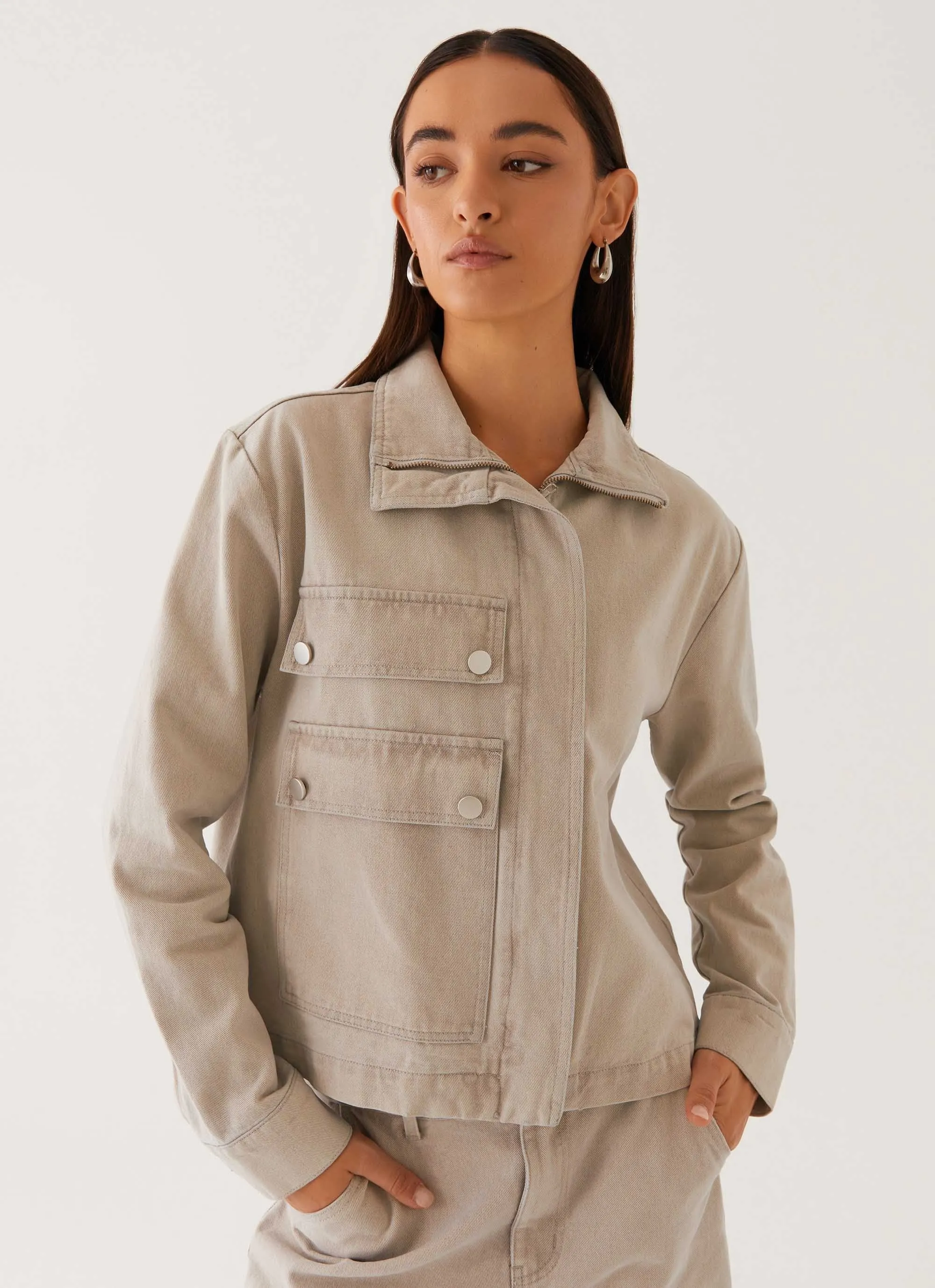 Milani Denim Jacket - Grey