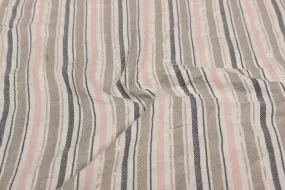 Multicolor Stripes Viscose Fabric
