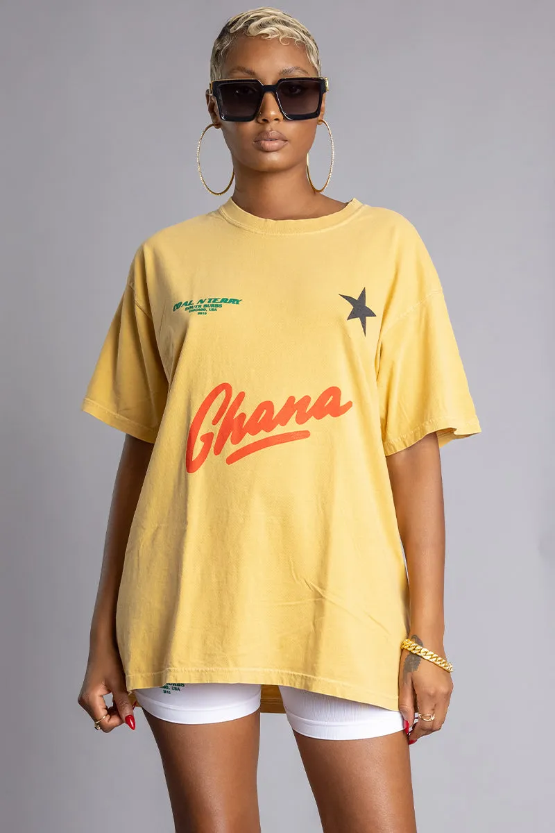 MUSTARD TEAM GHANA TEE