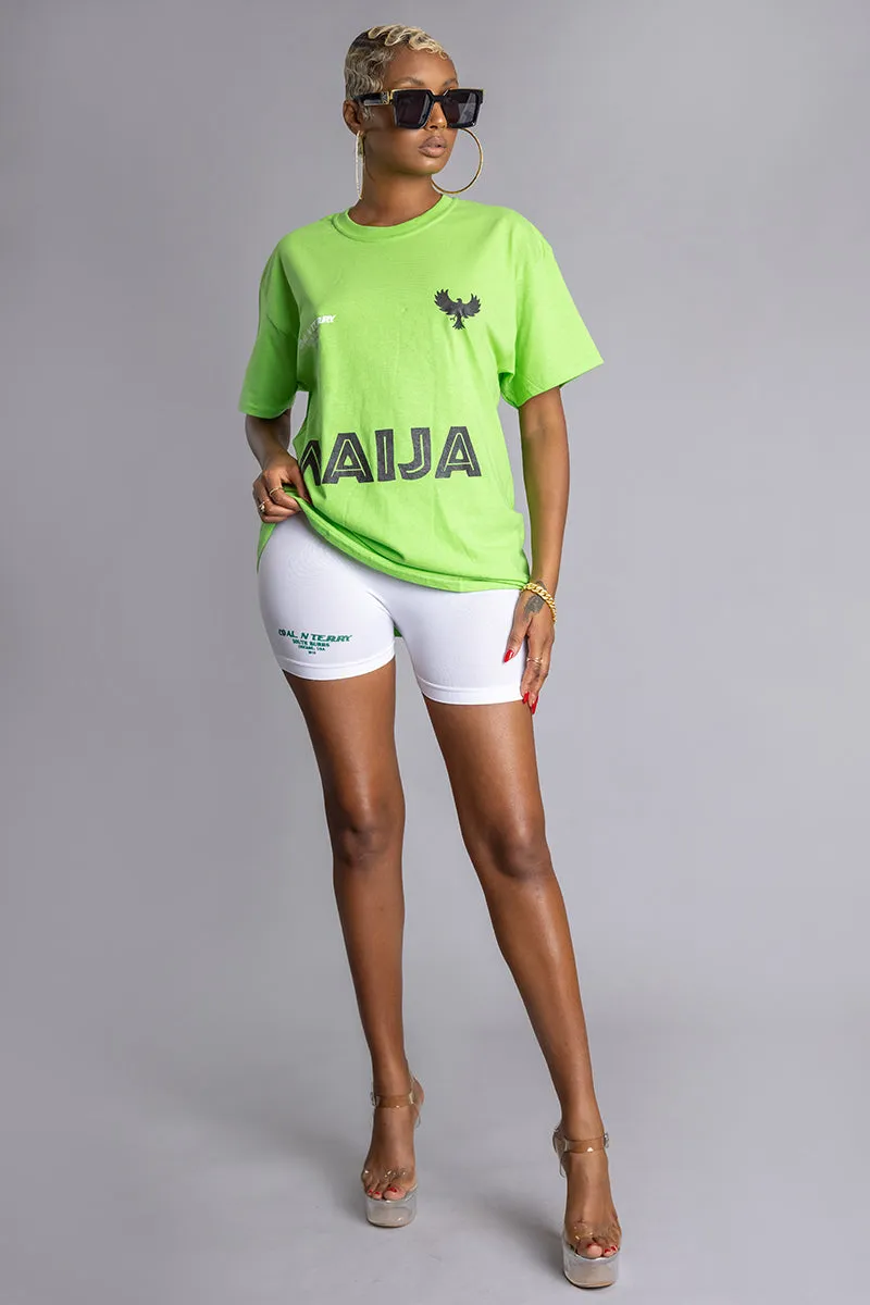 NEON GREEN TEAM NAIJA TEE