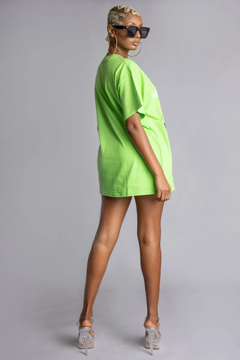 NEON GREEN TEAM NAIJA TEE