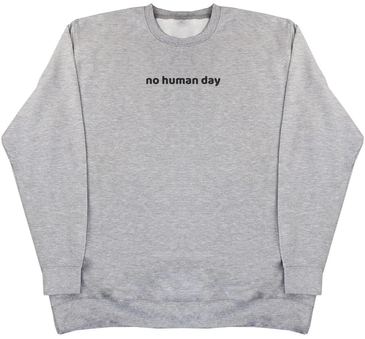 no human day - Kids Oversized Comfy Sweater