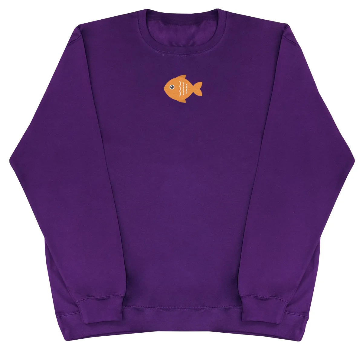 Orange Fish - Kids Oversized Comfy Sweater