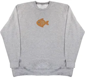 Orange Fish - Kids Oversized Comfy Sweater