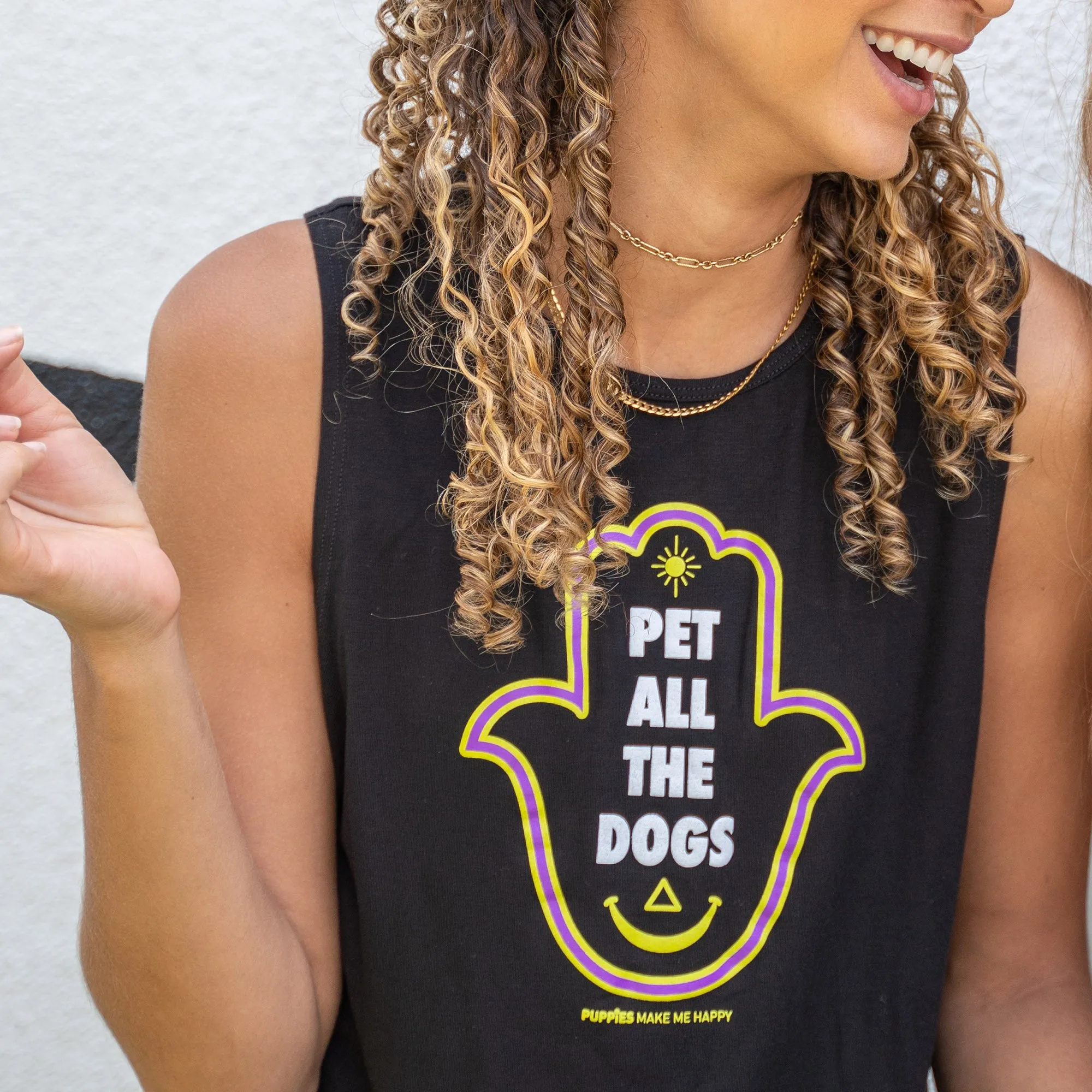 Pet All The Dogs Hamsa | Women's Sleeveless
